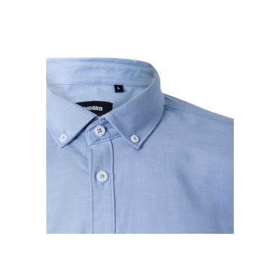 VL PRITHVI MAN. Camisa Oxford (180 g/m²) para homem em algodão (50), poliéster (45) e elastano (5)